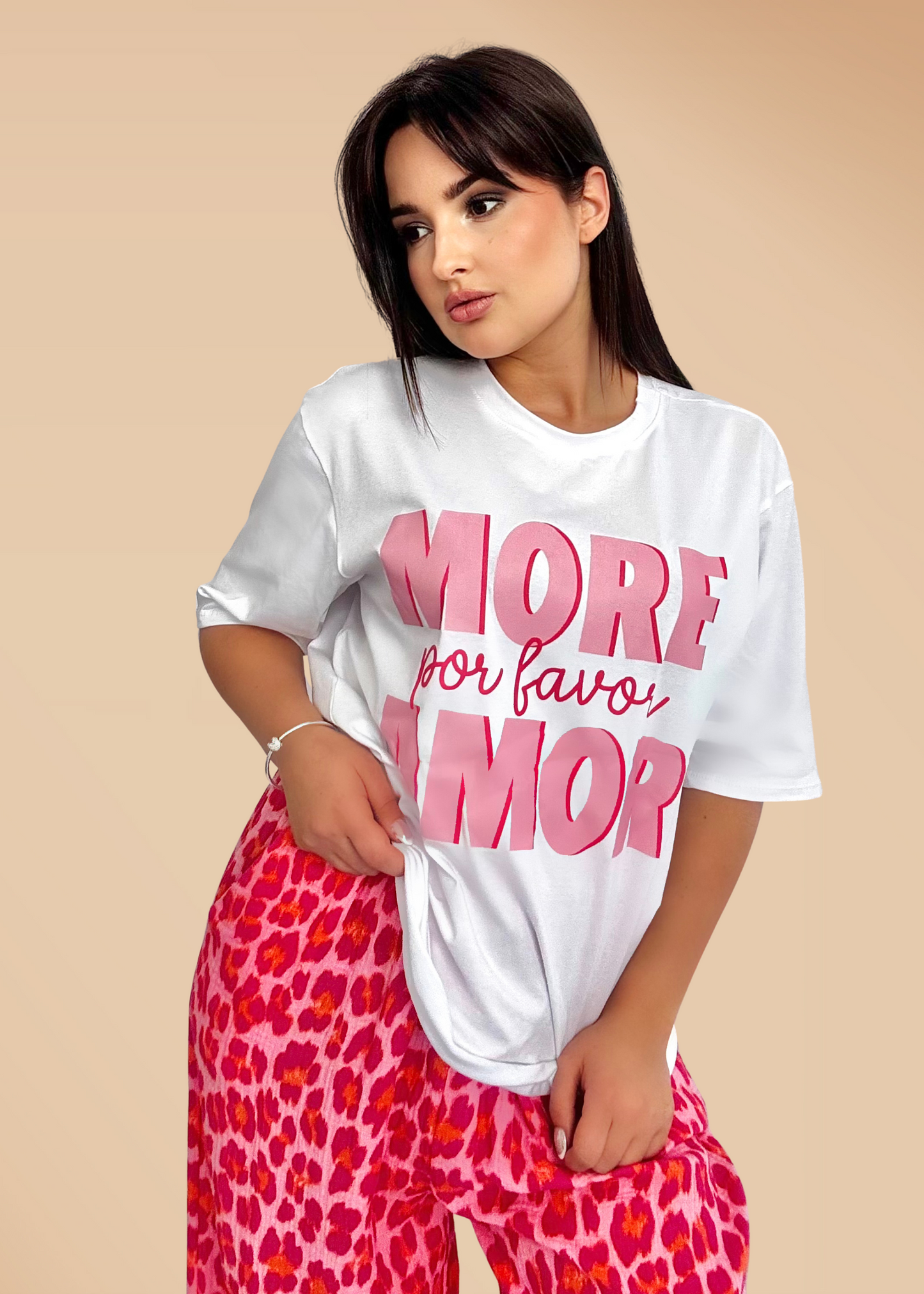 T-Shirt Over Size More Amor Por Favor
