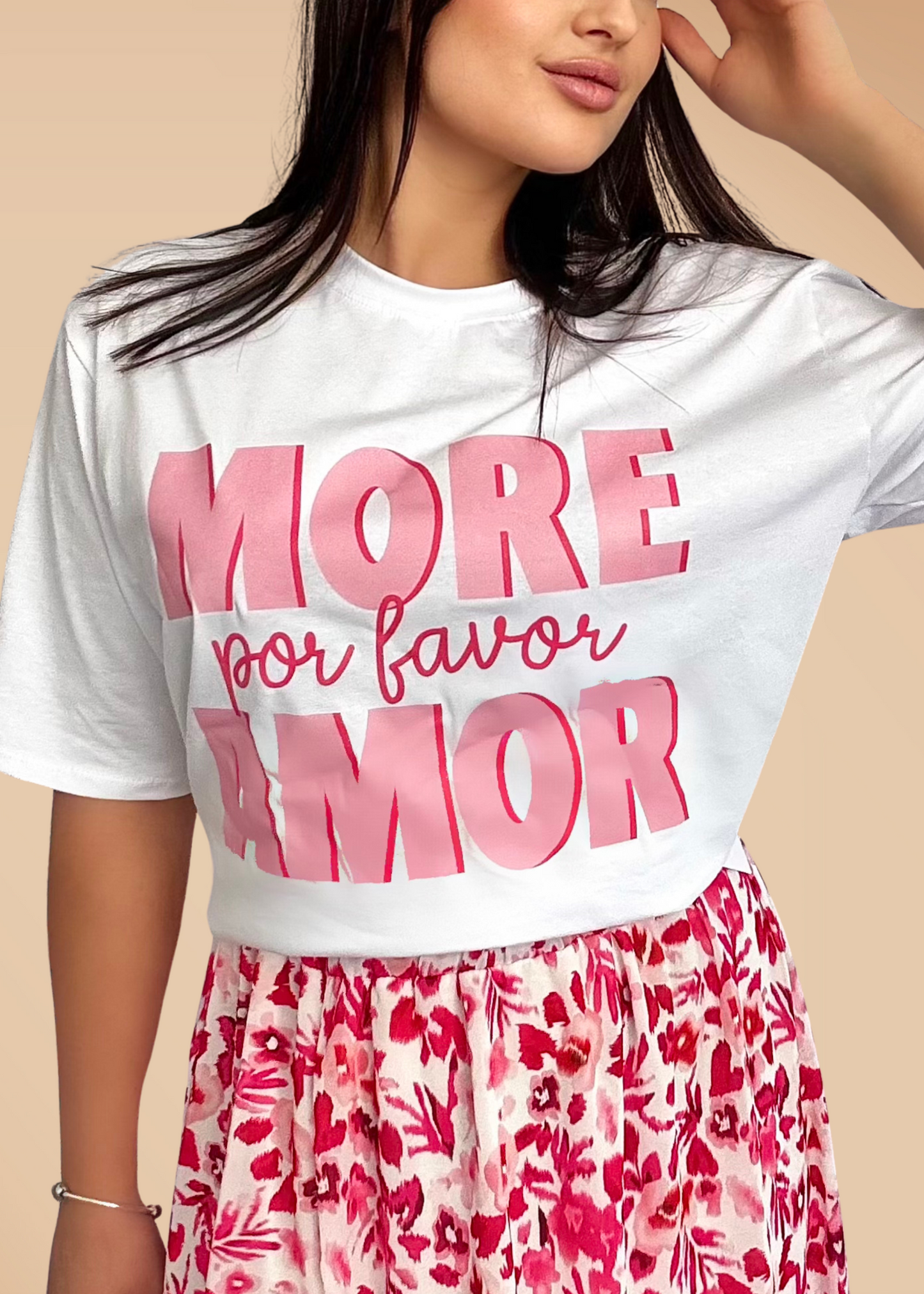 T-Shirt Over Size More Amor Por Favor