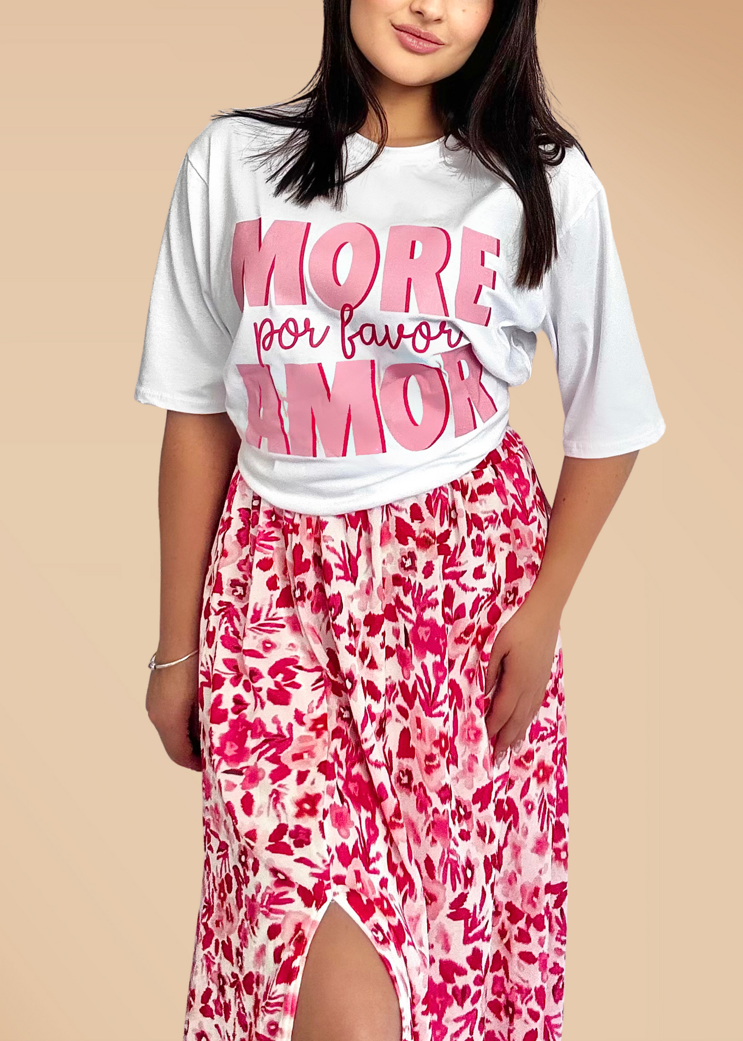 T-Shirt Over Size More Amor Por Favor