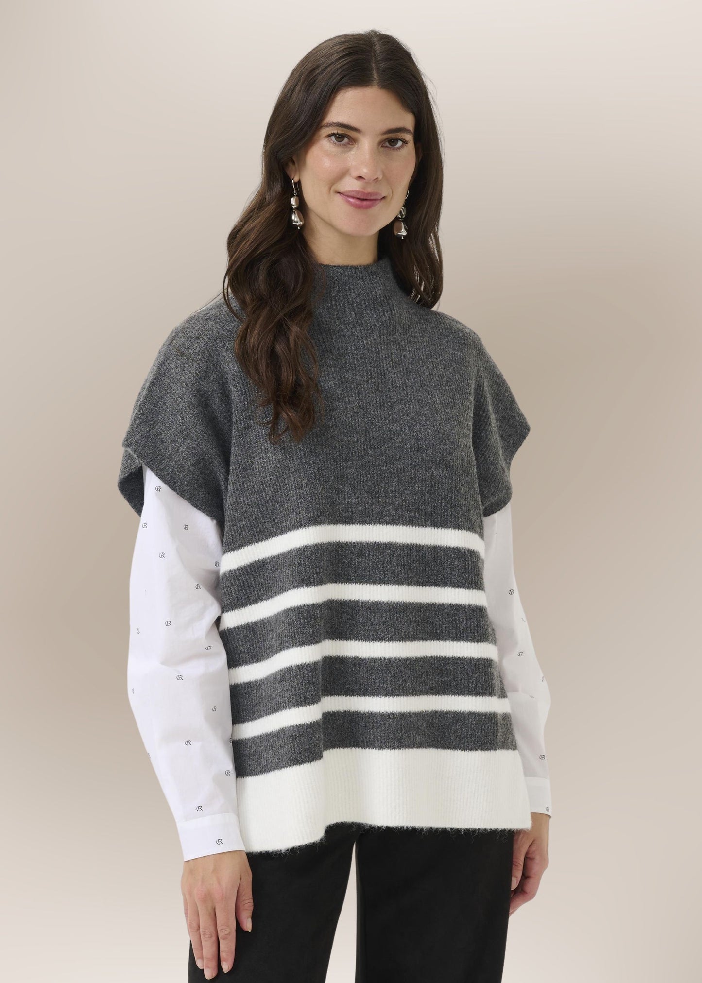 Pull Sans Manches Rayé