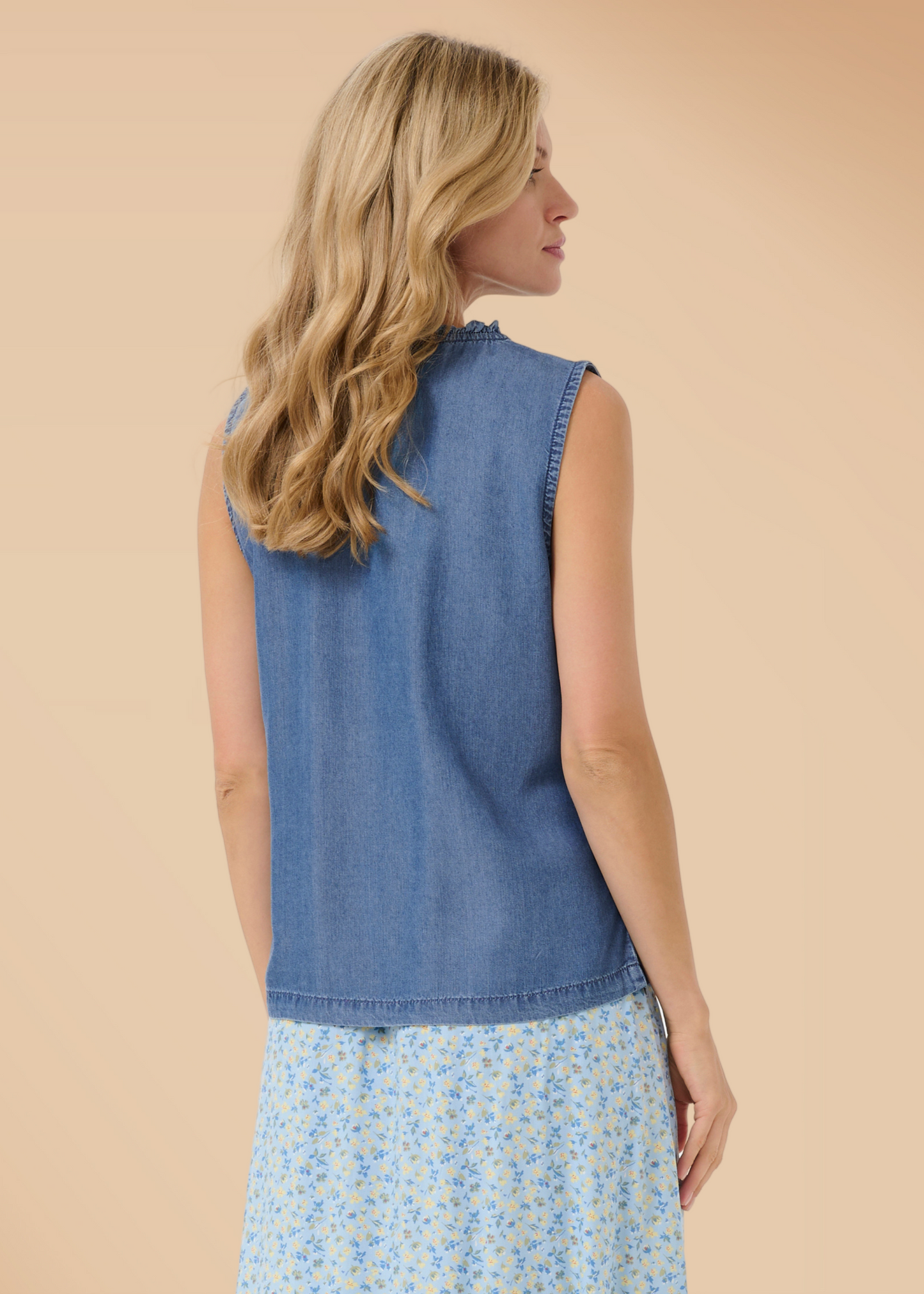 Blouse Sans Manches en Lyocell