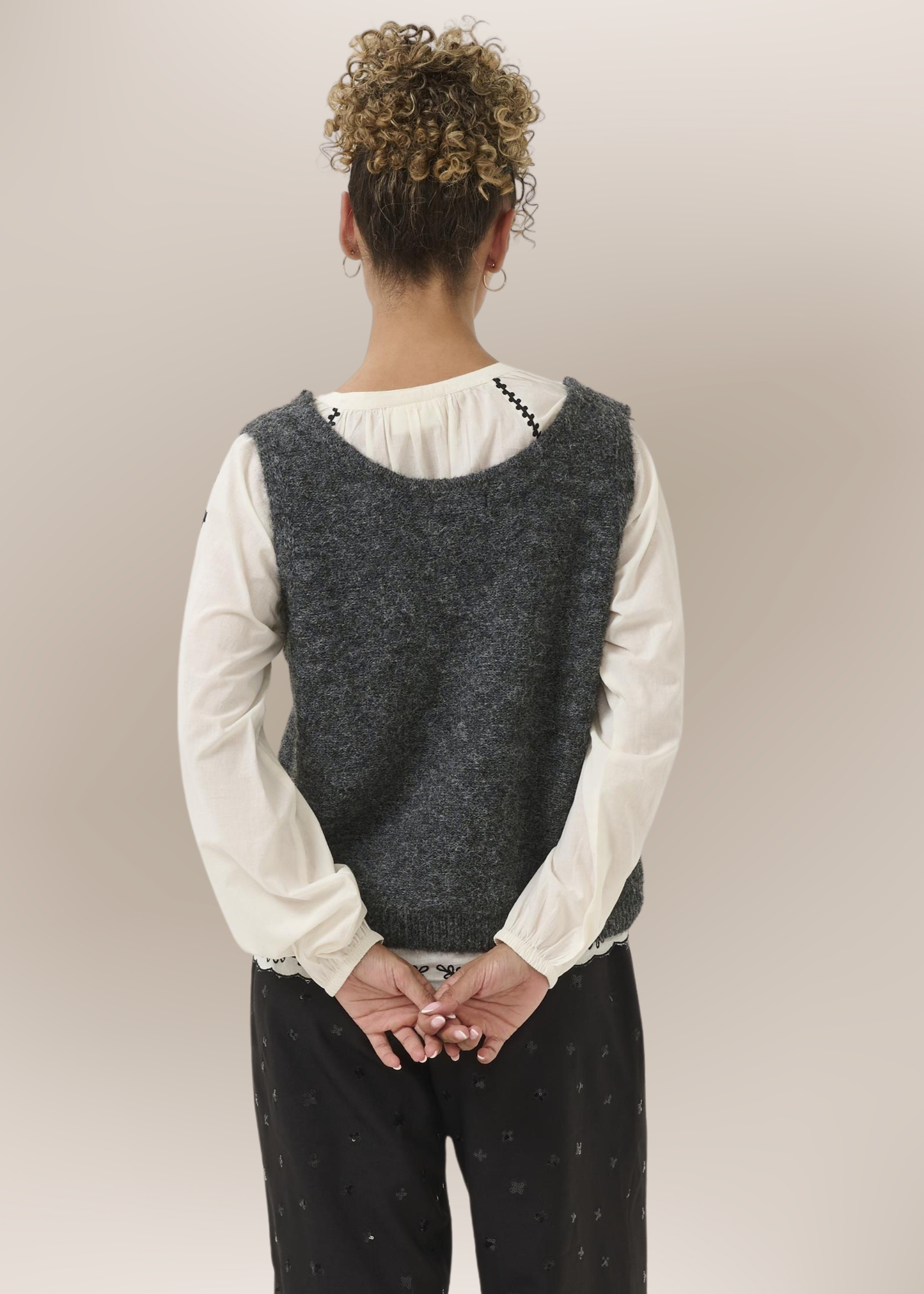 Gilet Sans Manches Noeuds Double