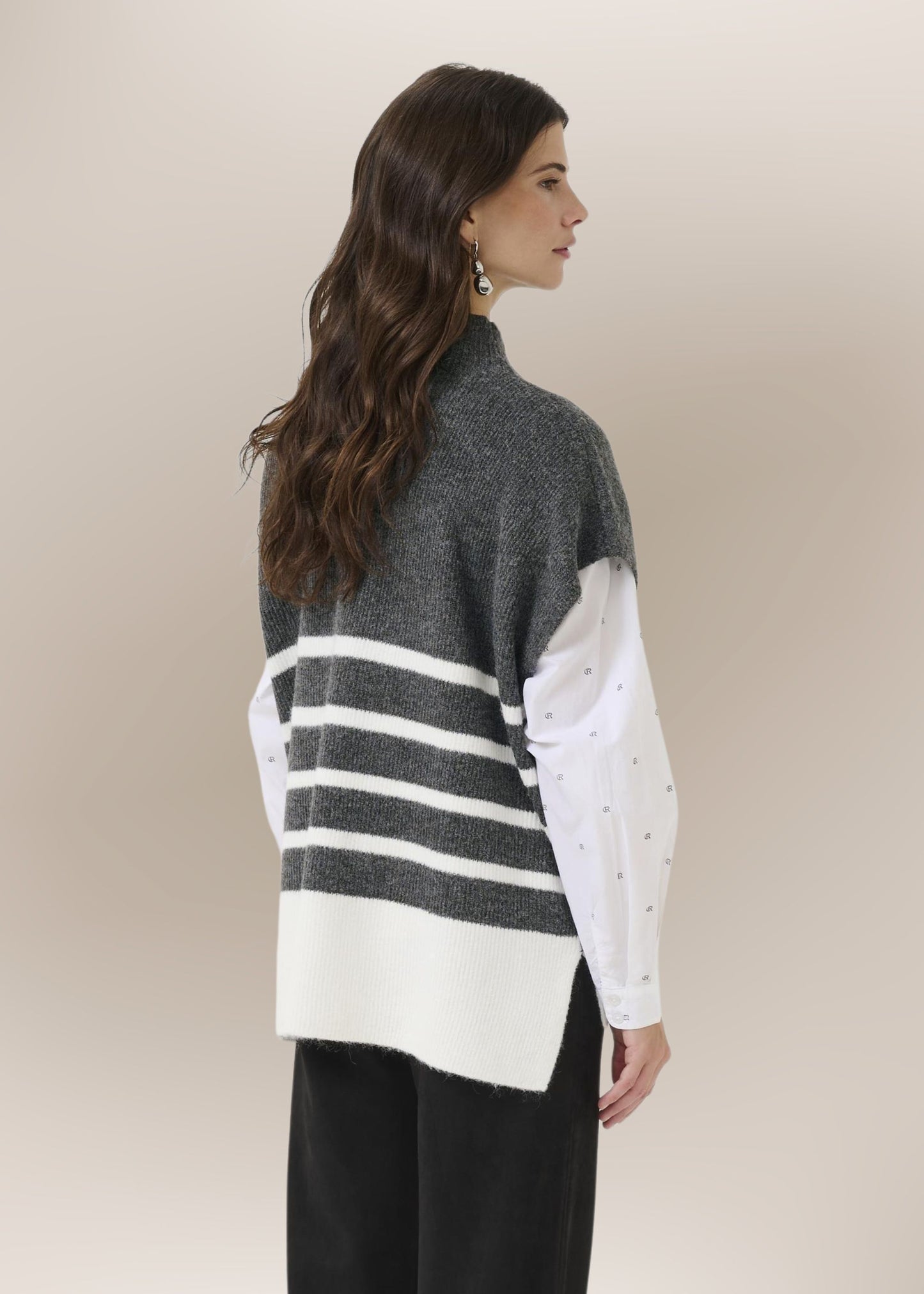 Pull Sans Manches Rayé