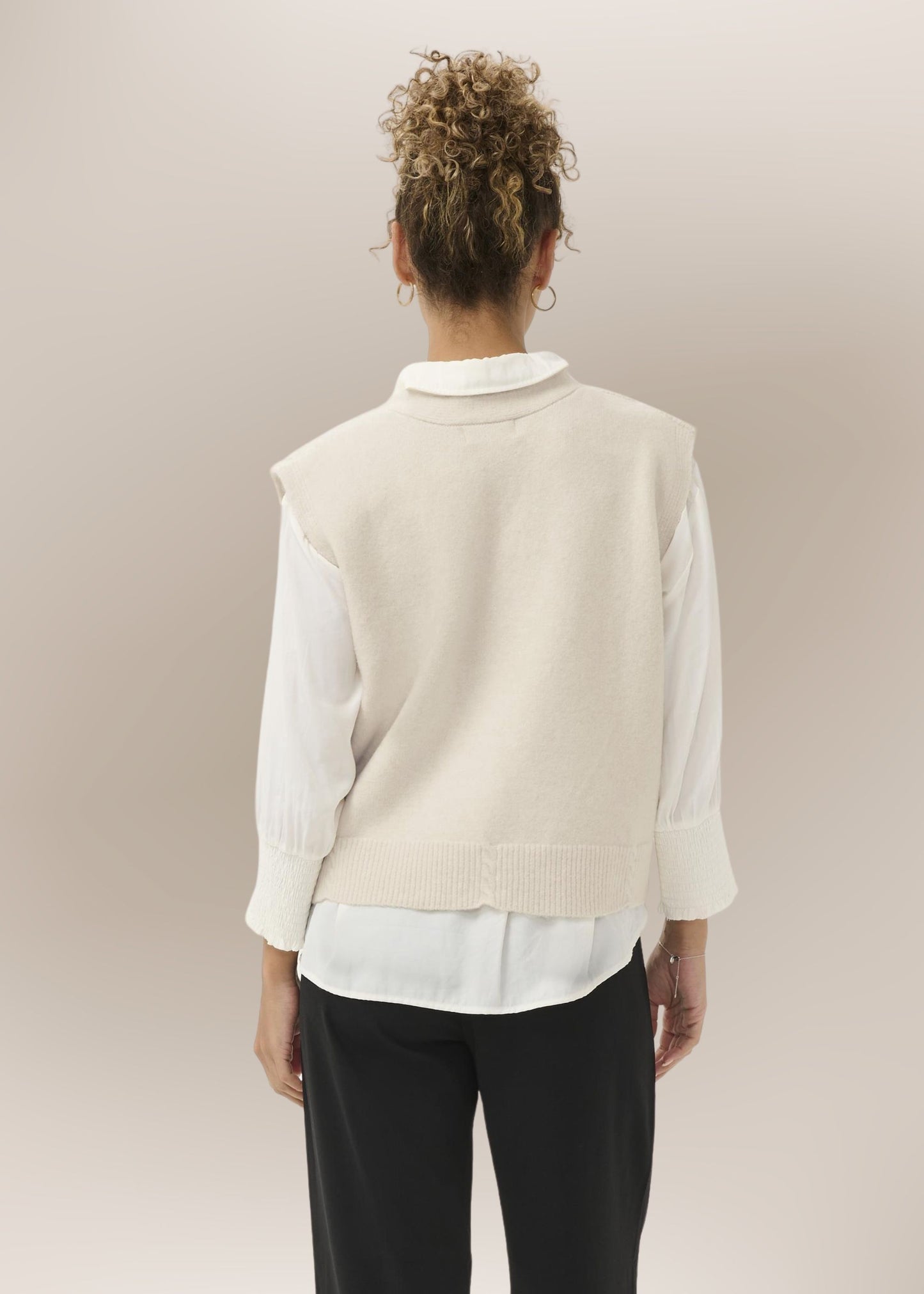 Gilet Sans Manches Détails Perles