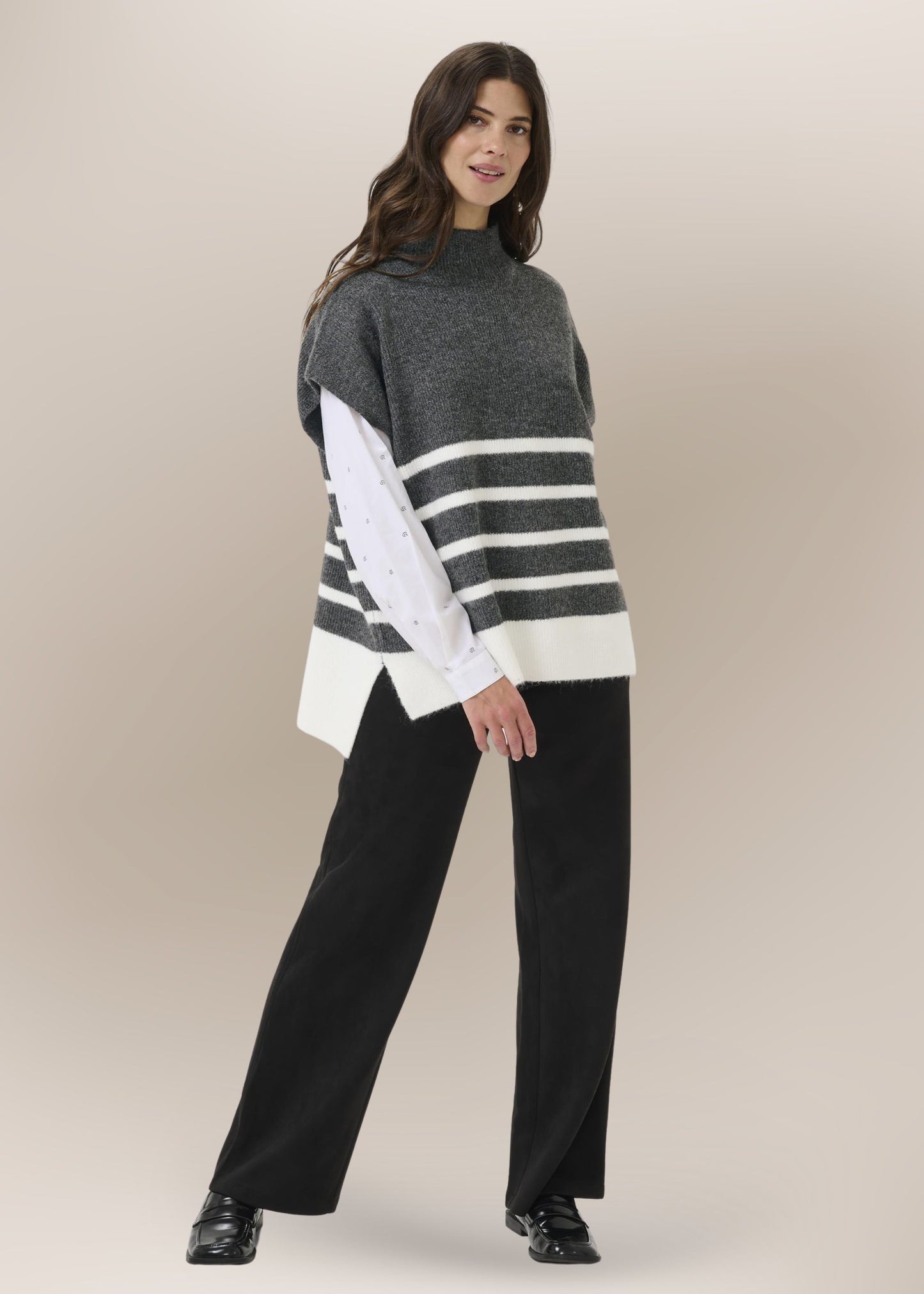 Pull Sans Manches Rayé