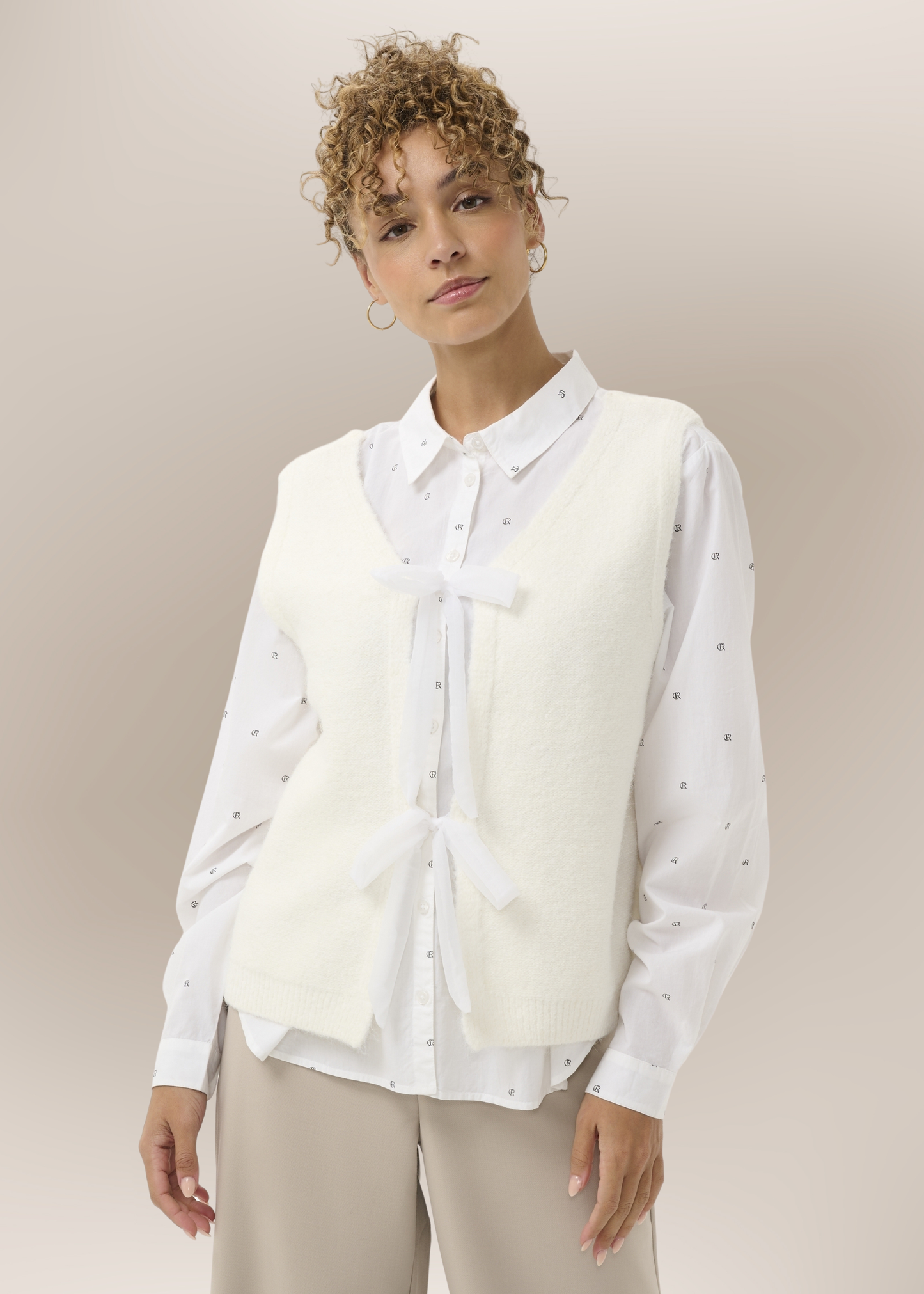 Gilet Sans Manches Noeuds Double