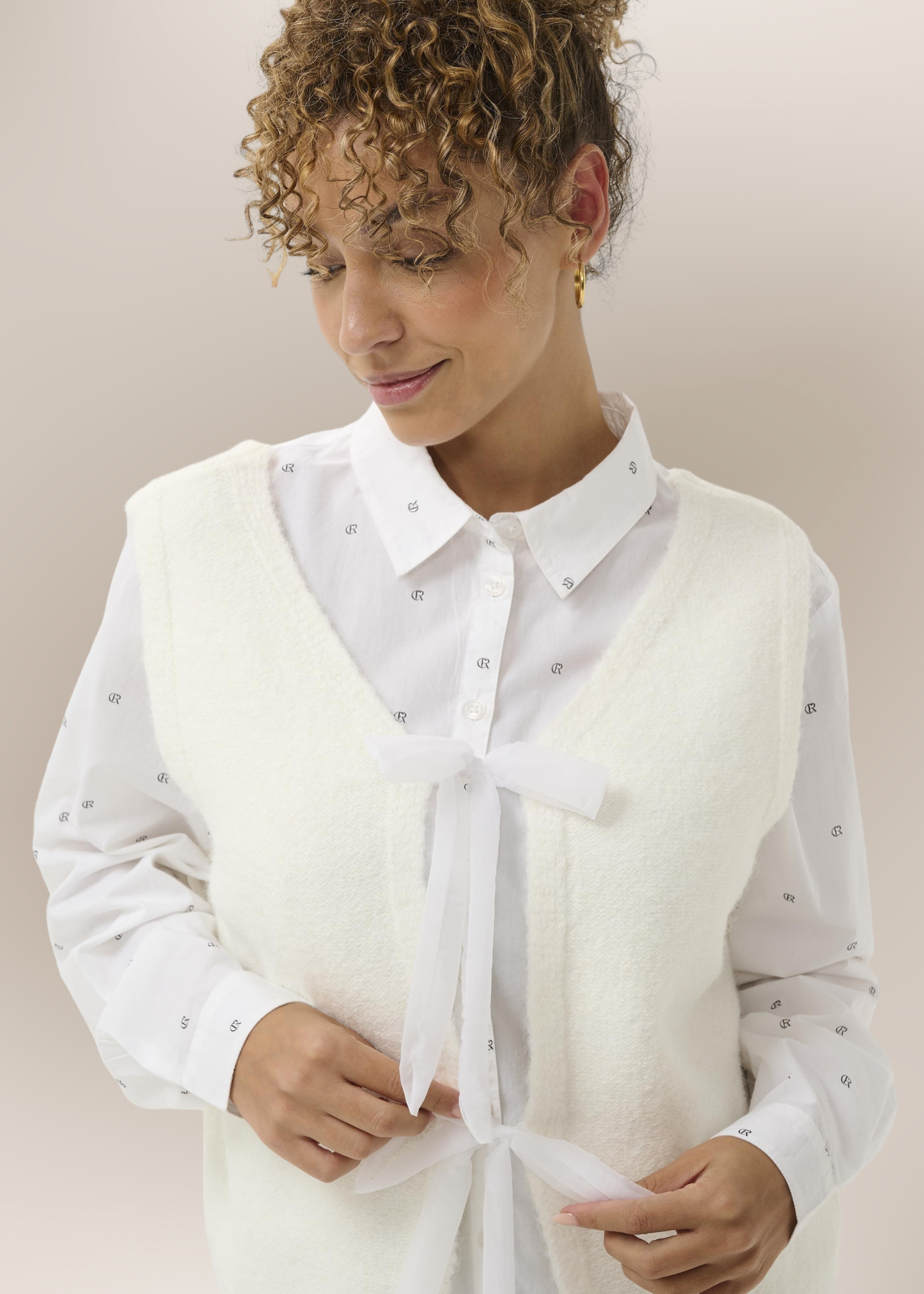 Gilet Sans Manches Noeuds Double