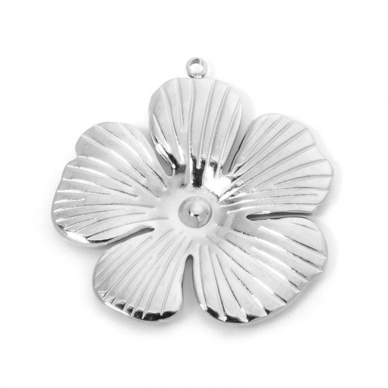 Fleur argenté - 29mm