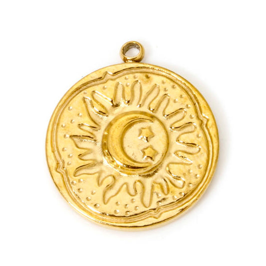 Médaillon lune - 19mm
