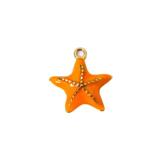 Etoile de mer orange - 16mm