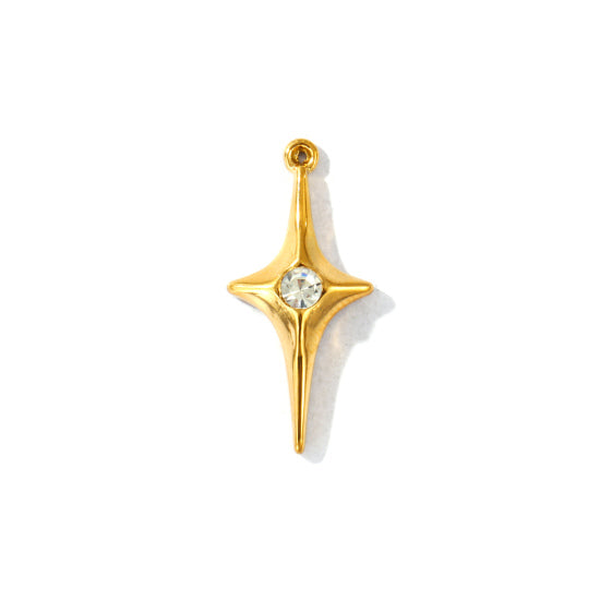Etoile avec strass 1 - 27mm